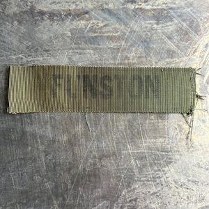 FUNSTON Vintage ‘Army Green’ Military Name Tape Patch